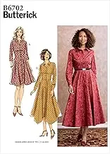 Butterick B6702 Misses' Sewing Patterns Women Dress, Size 6-8-10-12-14