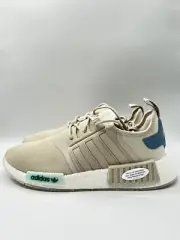 Adidas Woman’s NMD_R1 Beige Blue Athletic Trainer Size 11 |GW5680 |