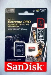 1TB Extreme Pro SanDisk Micro SD Card 1TB Memory Card A2 V30 4K UHD 200MB/s