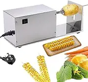 Electric Tornado Potato Slicer, Potato Spiral Cutter, Commercial Stainless Steel Spiral Potato Cutting Machine, Homemade Potato Cutter Kitchen, for Fruit, Potatoes, Cucumber or Carrots