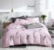 3D Peacock Feather NAO9151 Bed Pillowcases Quilt Duvet Cover Set Queen King Fay