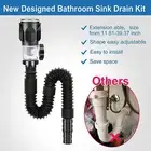 Drain Hose For Sink P-Trap Hose Sink Pipe Sink Extension Drain Pipe Flexible