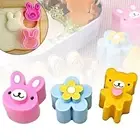 Flower Bread Mold Panda Toast Bento Maker Sandwich Cutter Rabbit Crust Cookie CC
