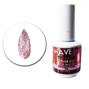 WAVE - UV LED Gel Nails Polish Glitter Titanium 29 Radiant Pink