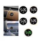 Generic Digital Clock for Car Dashboard Round Auto Interior for Journey