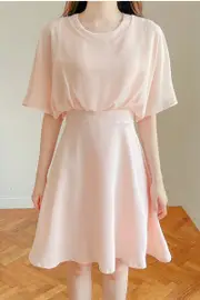 Angel Chiffon Cape A Line Dress