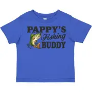 Inktastic Pappy's Fishing Buddy Toddler T-Shirt Kids Little Fish Illustration I