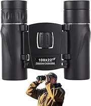 High Powered Binoculars - Compact Binoculars with Carrying Bag - High Powered Observation Tools for Sports Hunting Theater Stargazing