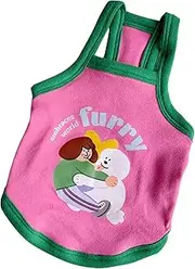 Generic Dog Vest Summer Dog Tank Top for Small Breeds Lightweight Dog Clothing Stylish Breathable Pet Sleeveless Vest Outfit