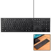 Slim Wired USB Keyboard Low Profile Home Office Desktop PC Computer Laptop Black