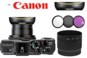ULTRA WIDE ANGLE LENS + MACRO LENS +HD FILTER KIT FOR CANON POWERSHOT G15