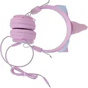 FELTECHELECTR Unicorn Headphones for Children Corded Boys and Girls Headphones Volume Limit Comfortable Noise Isolation for Music Learning