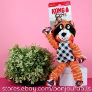 KONG Halloween Floppy Raccoon Knots Dog Toy - 10''