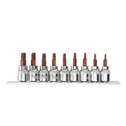 1Set Drive Sockets Set Five Angle Torx Screwdriver Bits Socket