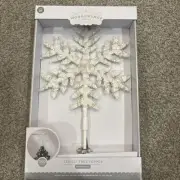 Wondershop 13.5" Snowflake Led-Lit Tree Topper Cool White LED Lights Easy Clip