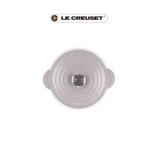 LE CREUSET琺瑯鑄鐵萬用窈窕鑄鐵鍋/ 20cm/ 柔粉紫/ 鋼頭/ 內鍋黑