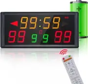 YZ LED Portable Electronic Scoreboard with Timer Clock, Digital Scoreboard