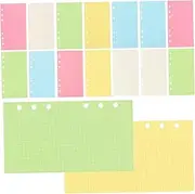 NUOBESTY 6-Ring Planner Inserts A5 Planner Refill Paper Budget Binder Inserts College Ruled Paper