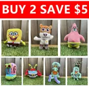 SPONGEBOB SQUAREPANTS SOFT ACTION FIGURES DOLL PLUSH BEAR STUFFED ANIMAL KID TOY