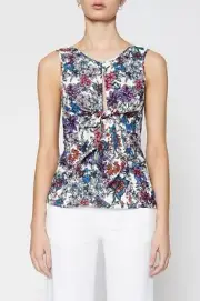 Scanlan Theodore print top, blouse, floral