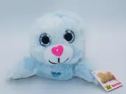 Wild Republic Sweet & Sassy Blue Harp Seal Heart Jewel Plush Stuffed Animal 14"