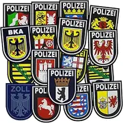 [PATCHFORCE] Patch Force Police Patch (Colourful) Police Brandenburg – as a Badge for Police Uniform, Protective Vest, Utility Bag, Jacket or Backpack – 3D Rubber Velcro Patch