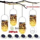 Cadena De Luces Solares 20 LED Tira 2m Luz Para Exterior Jardin Navidad Decor