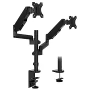 Mount-It! Dual Monitor Arm Desk Mount for 19" to 32" Monitors Black (MI-4762)