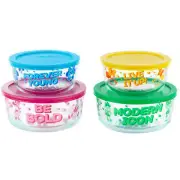 Disney Pyrex Minnie Mouse 8 Piece Glass Food Storage with Lids Set New
