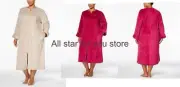 Miss Elaine Robe Plus Size Embroidered Fleece Robe 1X, 2X, 3X