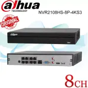 Dahua 8CH 8POE 12MP 8MP 4K 8 ports NVR Network video Recorder NVR2108HS-8P-4KS3