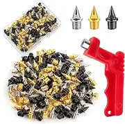 [Lyaciomn] 120 Pieces 1/4 Inch Spikes with Wrench for Youth Track Athletes Running Country Replacement Parts