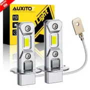 2X AUXITO White H3 LED Fog Light Headlight Bulbs Lamp Conversion Kit 6000K 100W (for: Smart)