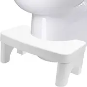 WDOPEN Toilet Stool,Detachable Potty Step Stool, Folding Squatting Poop 6.5'' Height Safe Healthier Simple Design White