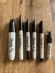 The SHARPIE FOR ALL OCCASIONS,BLACK Permanent Ink ( 6 ASST MARKERS / 1 OF EACH )