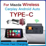 Wireless Type-C CarPlay Android Auto Adapter USB Hub OEM Retrofit Kit for Mazda