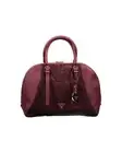 Guess Jeans Satchel Logo Embossed Detail Women Purple Handbags