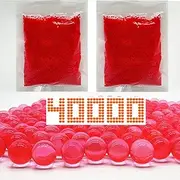 Gel Balls Blaster Ammo Splat r Ball Refill 7-8 mm,2 Packs,40,000 Pieces Orby Gun Bullets Gel Splatter Blaster Refill, for Ages 14+,