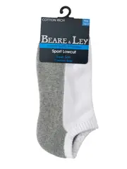 White/Grey Team Low Cut Sport Socks