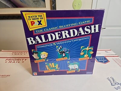 2003 Mattel B9176 Balderdash The Classic Bluffing Game - NEW SEALED UNOPENED