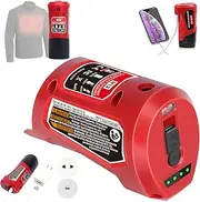 M-12 Battery Charger with Type-c Port & DC 12V Outlet，Power Source Replacement for Milwaukee m12 12V Battery Adapter for Milwaukee Heated Jacket 49-24-2310 Compatible with 48-11-2420 48-11-2411