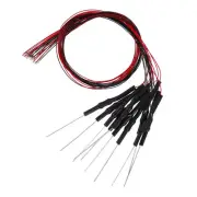 10 Pcs 0603 Micro Red Pre-Wired Devices LED Light with Resistor (DC 6-18V)