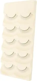NULYLU 5 Pairs Practice Lash Strips for Beginners Self Adhesive Training Lashes for Eyelash Extensions Practice Sessions