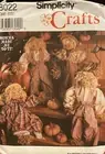 Simplicity Sewing Pattern 8022 44' Scarecrow Doll and Clothes Pumpkin