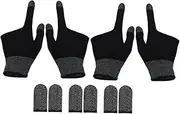 PHENOFICE Touch Screen Gaming Gloves Finger Sleeves Graphene Thumb Covers Comfortable for Long Gaming Sessions Elastic Fit