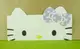 【震撼精品百貨】Hello Kitty 凱蒂貓 頭型卡片-紫愛心 震撼日式精品百貨