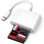 USB C SD Card Reader for iPhone 15/iPad/Mac, USB C to SD CF, Type C Memory Ca...