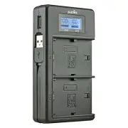 Jupio USB Dedicated Duo Charger LCD for Canon LP-E6 LP-E6N (Open Box)