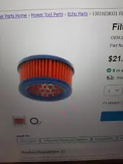 Echo Chainsaw Air Filter 13031028330 13031038331