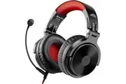 Bluetooth Over Ear Headphones, OneOdio Wired Gaming Stereo Headsets with Boom Mic for PS4, Xbox one, PC, Cell Phones, Office, Wireless Headset with 30 Hrs Playtime - Studio Wireless(Y80B) (Red)